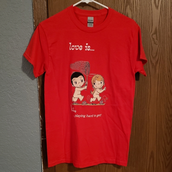 Gildan Tops - Love is...playing hard to get t shirt